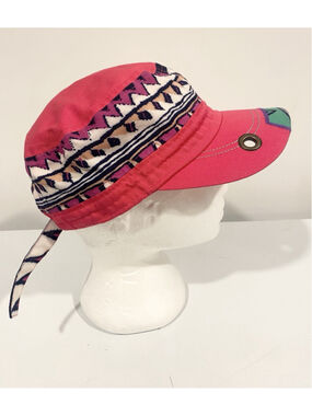 KBETHOS Pink Tribal Aztec Military Cadet Cap Cotton Y2K Boho Women’s Hat